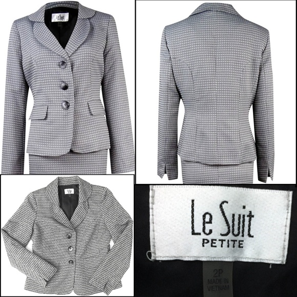 Le Suit Jackets Coats Le Suit Petite Circle Textured Suit Jacket Poshmark